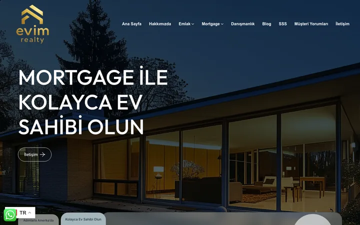 Evim Realty — live homepage