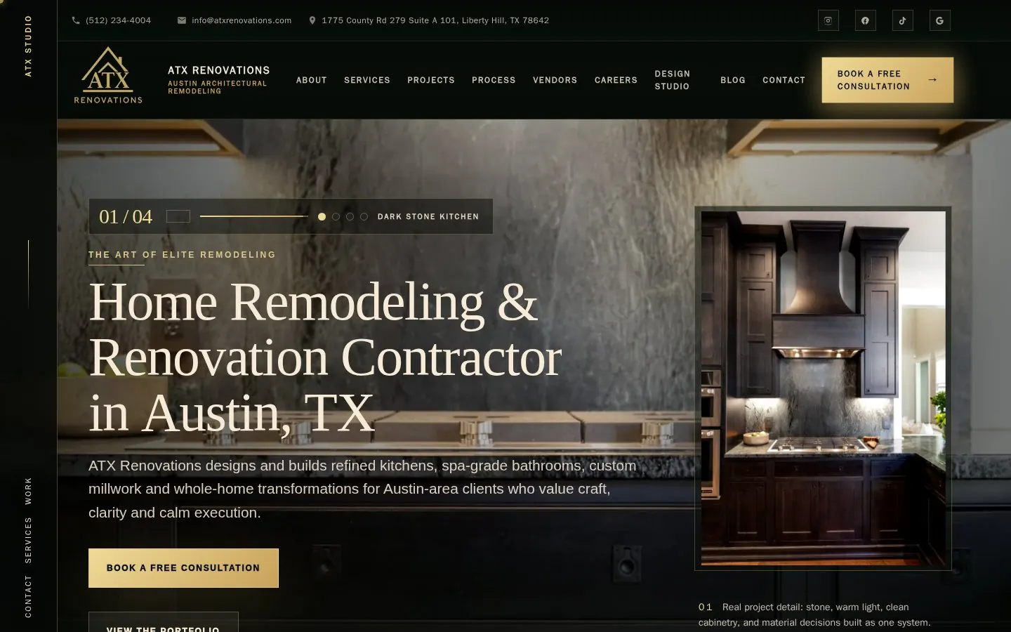 ATX Renovations website screenshot